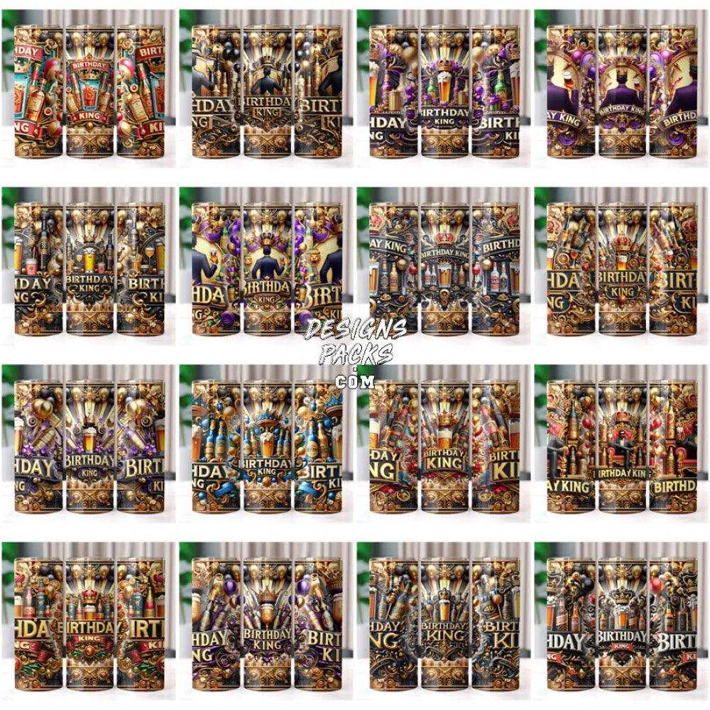 50 Men Birthday King Tumbler Wrap Bundle Jpg