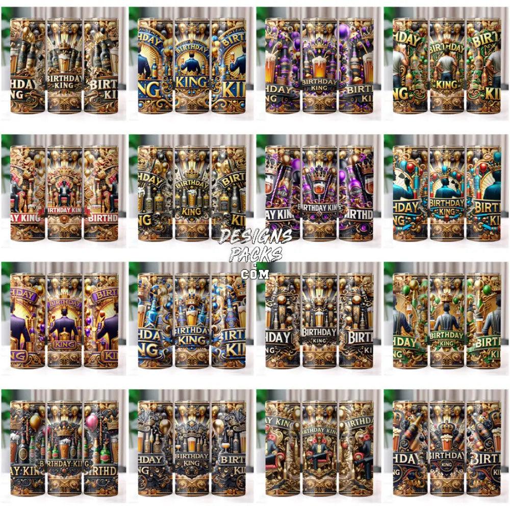 50 Men Birthday King Tumbler Wrap Bundle Jpg