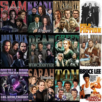 Load image into Gallery viewer, 50 Movie Celebrity Series TV Bootleg Designs Bundle PNG
