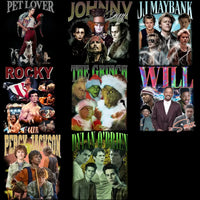 Load image into Gallery viewer, 50 Movie Celebrity Series TV Bootleg Designs Bundle PNG
