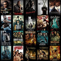 Load image into Gallery viewer, 50 Movies &amp; Series Halftone Designs Bundle Png
