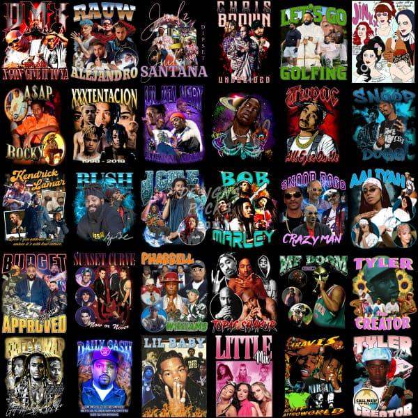 50 Music Mix V2 Designs Bundle Png
