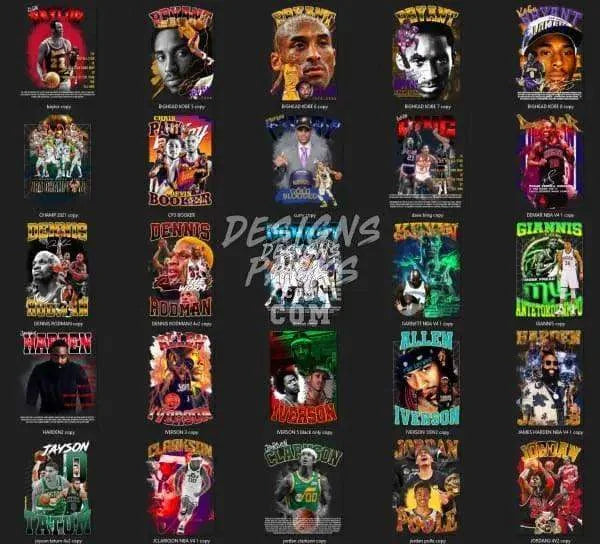 50 Basketball Designs Bundle PNG Vol 3