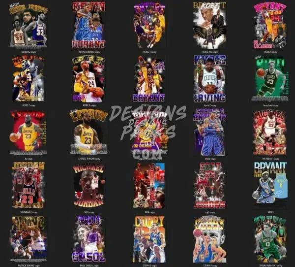 50 Basketball Designs Bundle PNG Vol 3