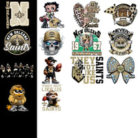 Load image into Gallery viewer, 50 New Orleans Saints V2 Football Designs Bundle PNG
