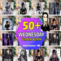 Load image into Gallery viewer, 50 Series Tumbler Wrap Bundle Addams Family Design Png
