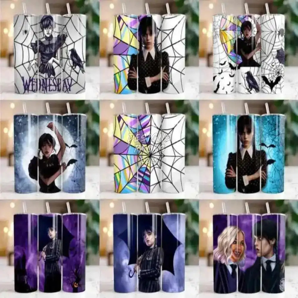 50 Series Tumbler Wrap Bundle Addams Family Design Png
