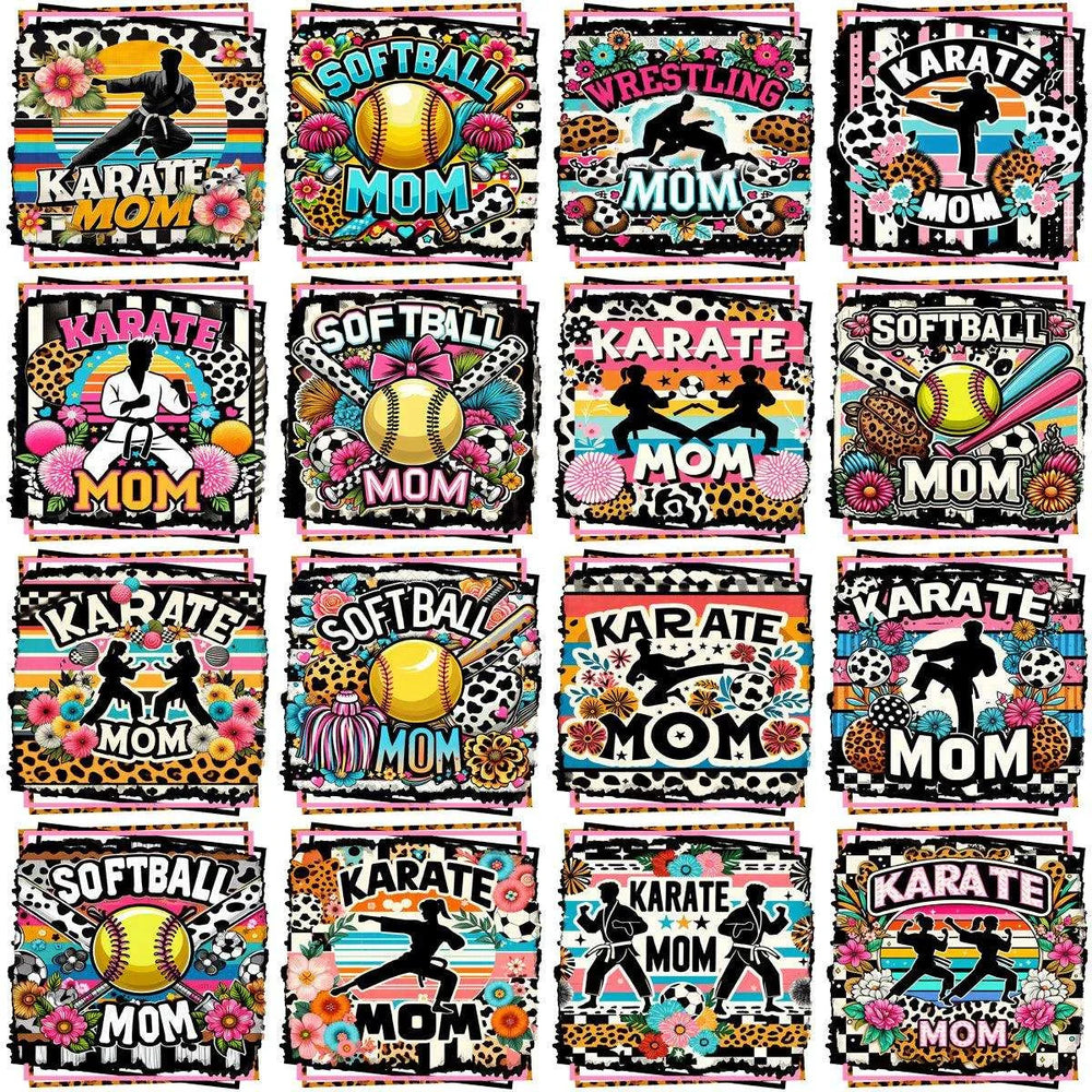 50 Sports Mom Mother's Day Designs Bundle PNG