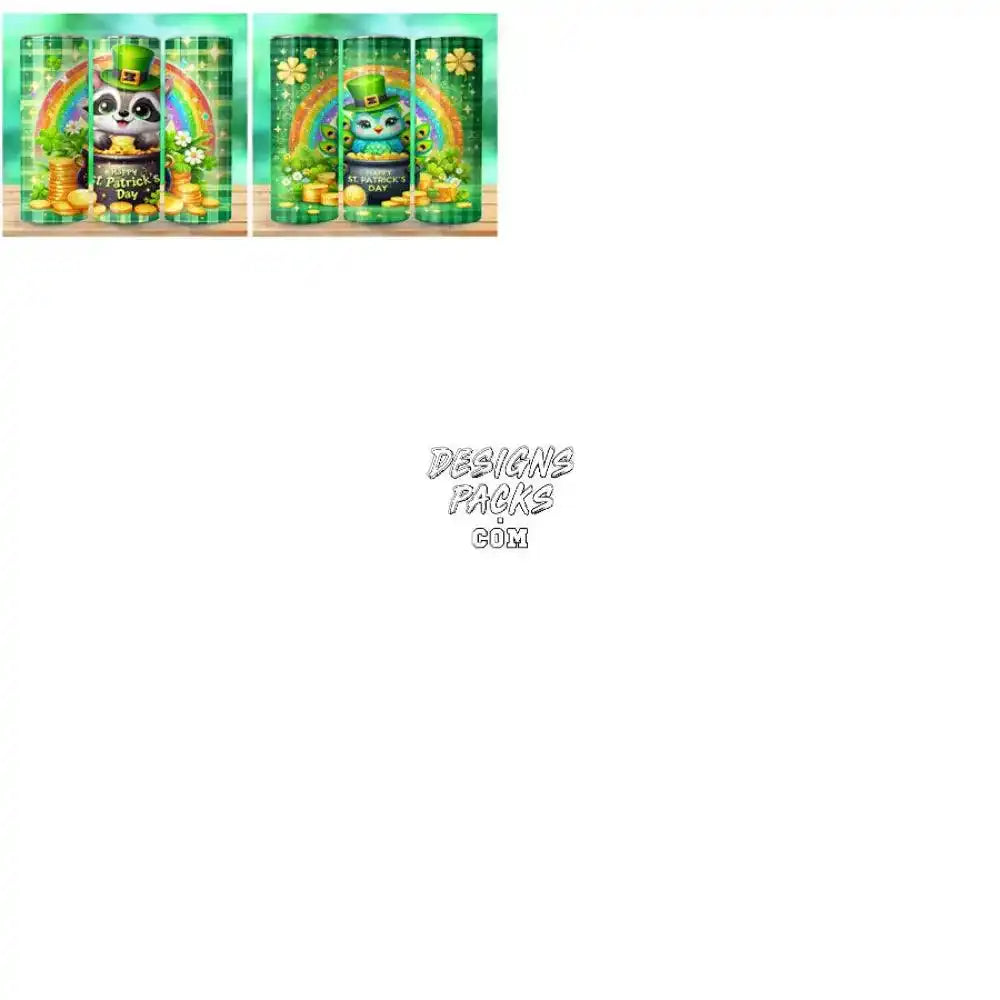 50 St Patricks Day Animals Tumbler Wrap Bundle Jpg