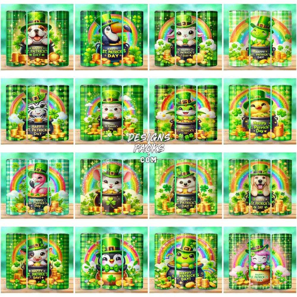 50 St Patricks Day Animals Tumbler Wrap Bundle Jpg
