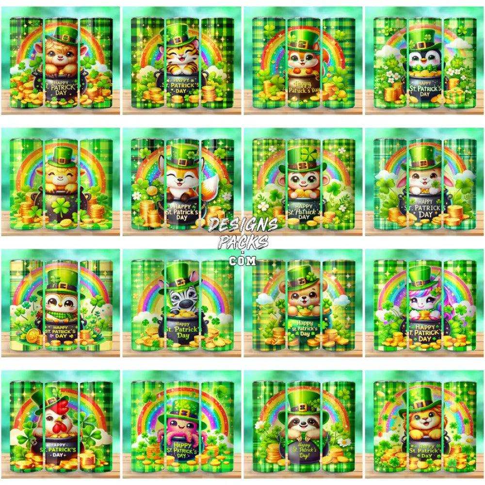50 St Patricks Day Animals Tumbler Wrap Bundle Jpg