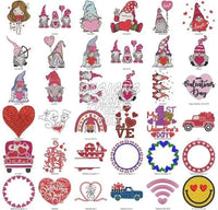 Load image into Gallery viewer, 50 Valentine's day Embroidery Designs Bundle
