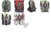 Load image into Gallery viewer, 50 Zombie Designs Bundle Png
