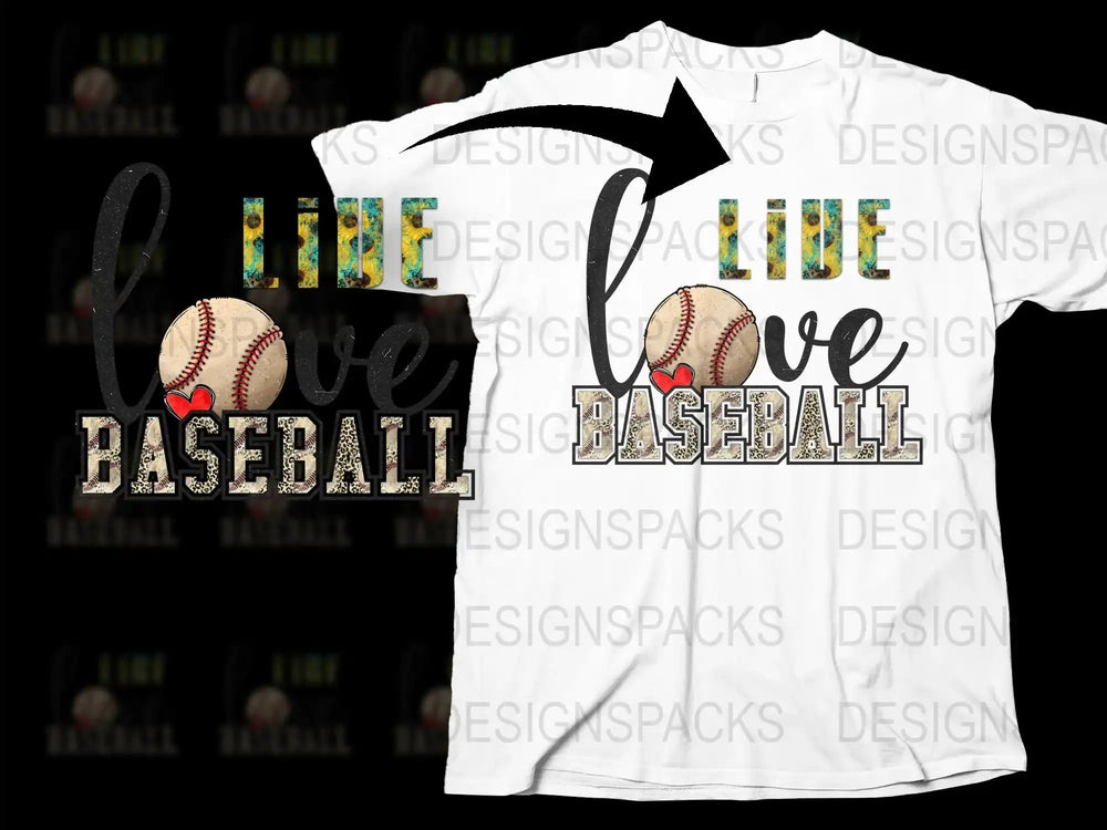 Love Baseball T-Shirt, Family Sports Tee, Casual Graphic Top, Game Day Apparel, Unisex Fit