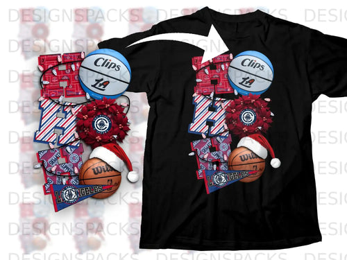 Los Angeles Clippers Themed Basketball T-shirt