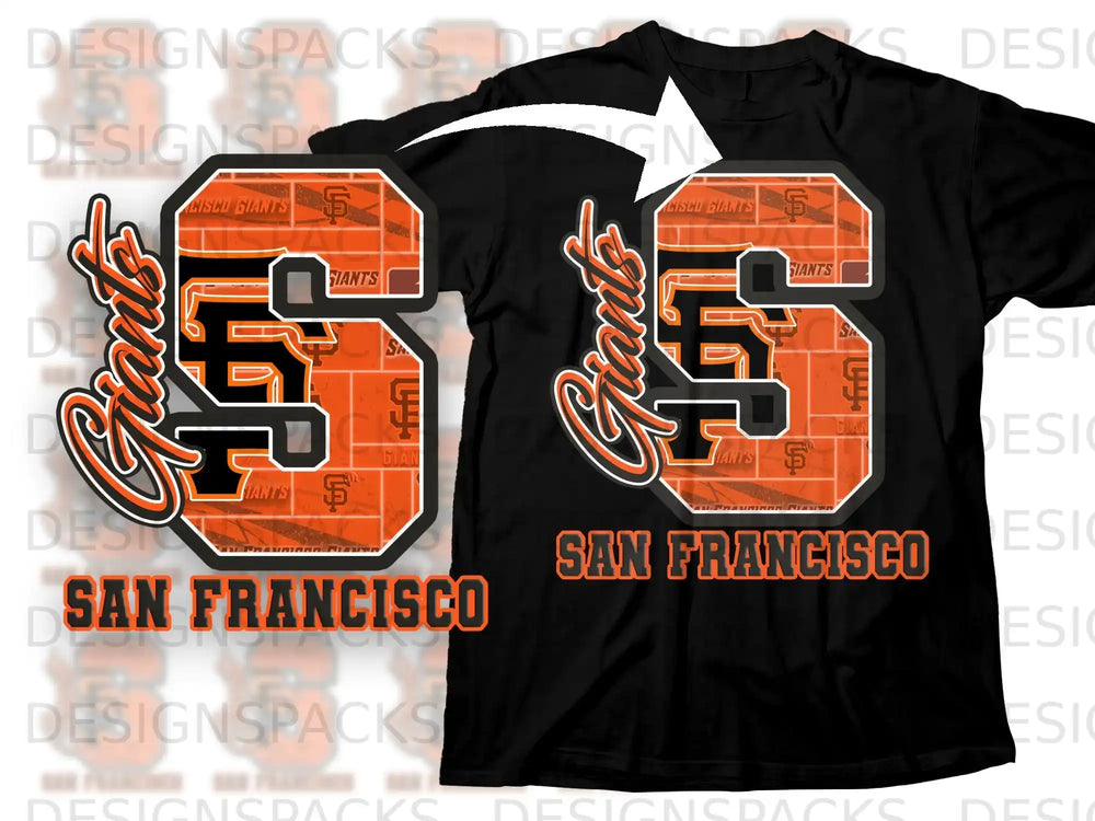 San Francisco Giants Bold Orange Logo Graphic T-Shirt