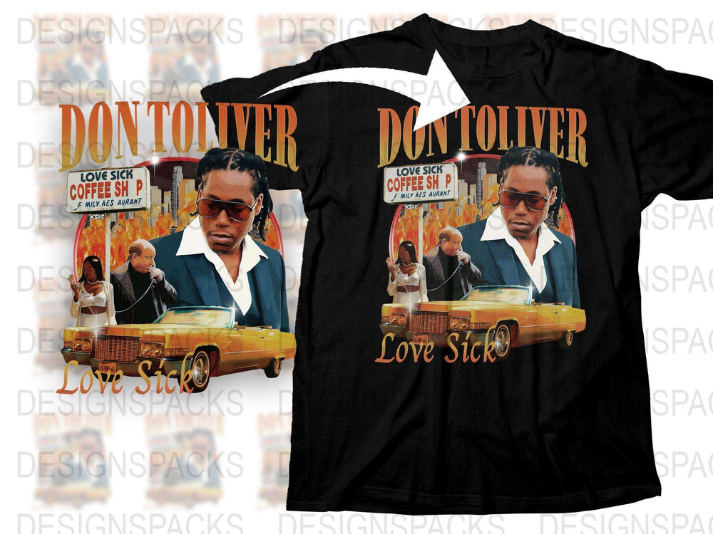 Vintage Don Toliver Love Sick Graphic T-Shirt, Retro Hip Hop Tee, Urban Music Apparel, Collectible Streetwear
