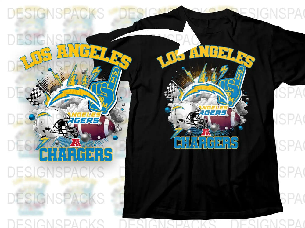 Los Angeles Chargers T-Shirt, Football Graphic Tee, Fan Apparel, Sports Team Shirt, Game Day Outfit, Bold Colors, Unisex Clothing