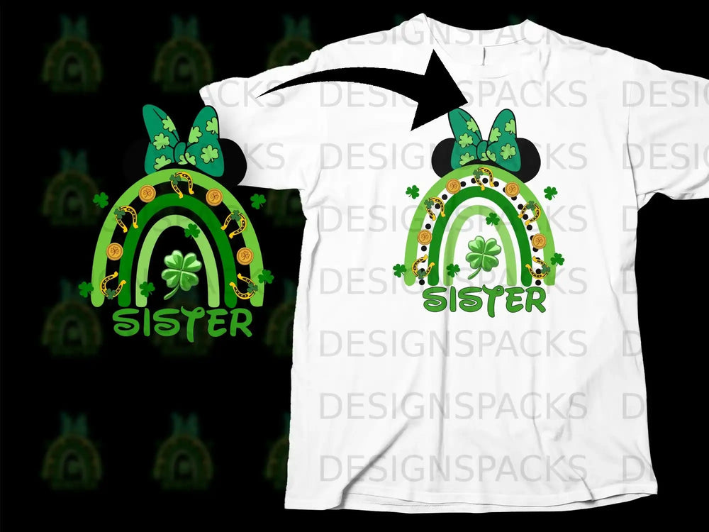 Minnie Bow Sister Shamrock Rainbow Gold Coins product type