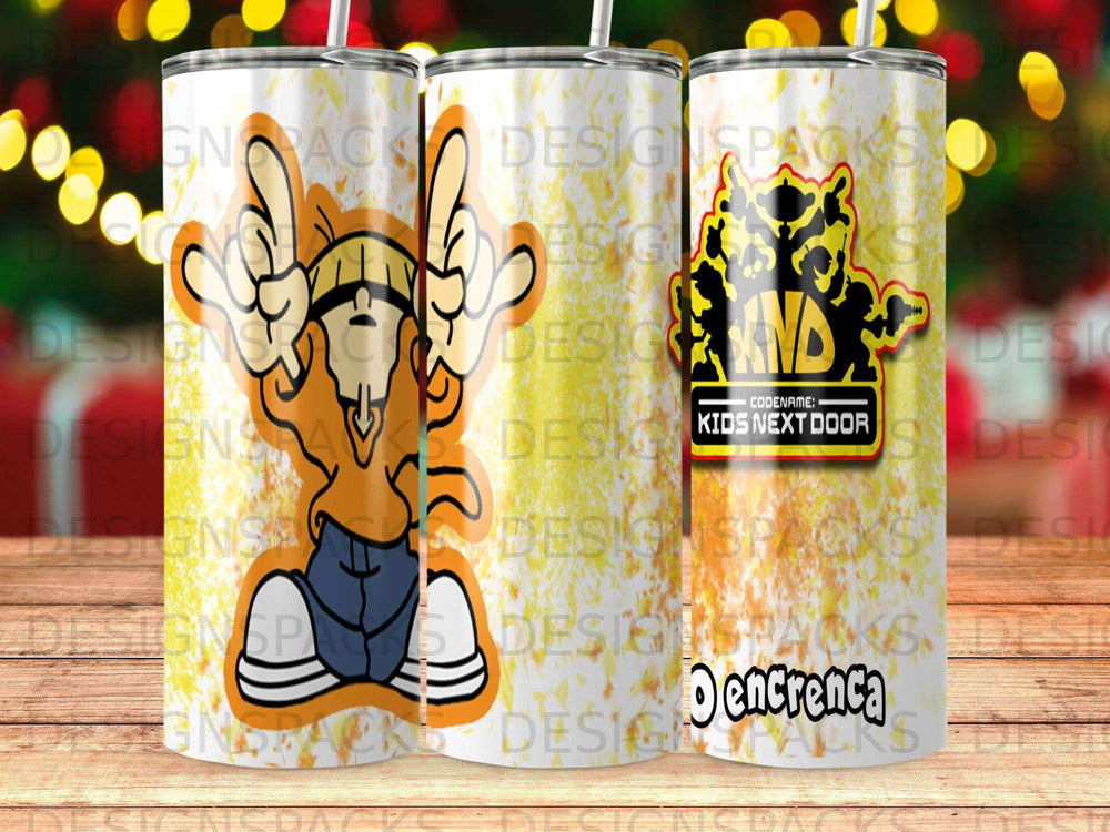 KND Codename: Kids Next Door character on a tumbler.