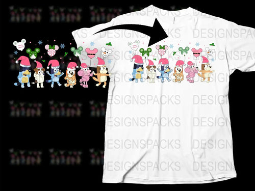 Cartoon Animal Family T-Shirt, Cute Characters, Kids and Adults Clothing, Unisex Graphic Tee