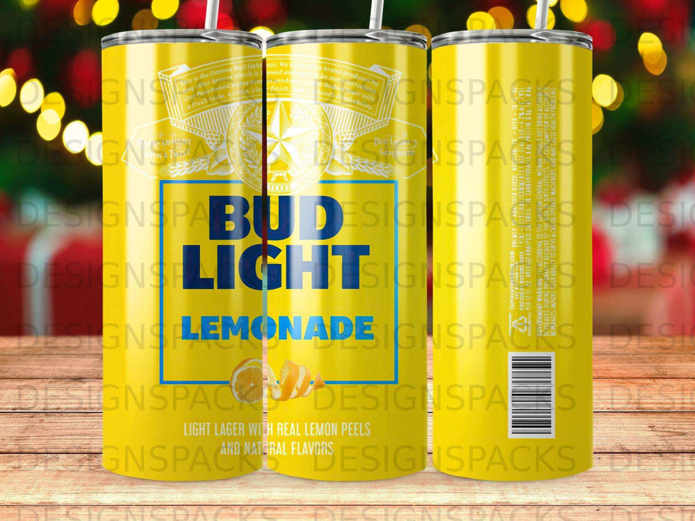 Bud Light canned beverage with lemonade, featuring lemon slices.
