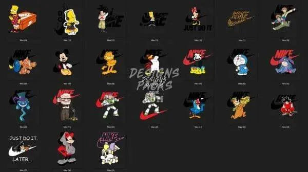 52 Cartoon Brand Designs Bundle PNG