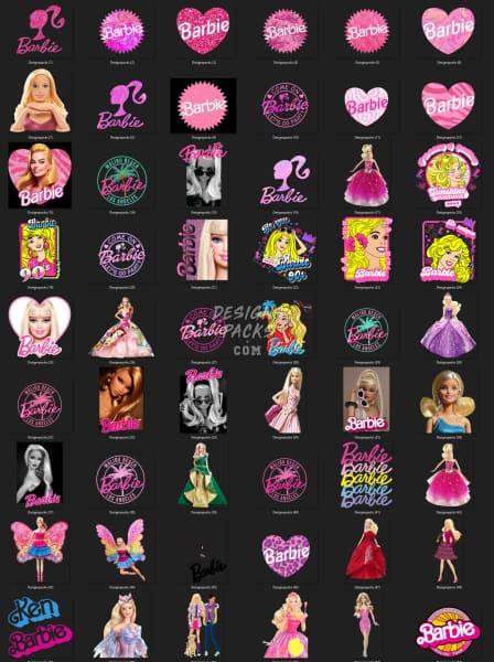 52 Doll Cartoon Designs Bundles PNG DESIGNSPACKS