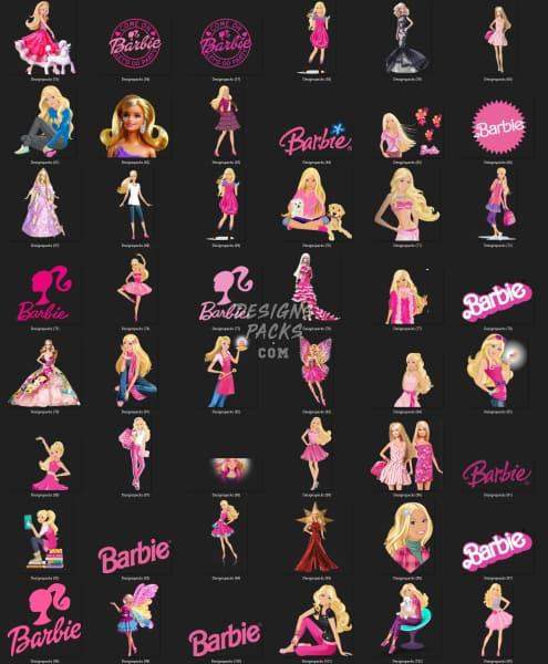 52 Doll Cartoon Designs Bundles PNG DESIGNSPACKS