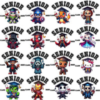 Load image into Gallery viewer, 52 Pop Culture Senior Class 2025 Graduation Designs Bundle PNG
