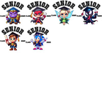 Load image into Gallery viewer, 52 Pop Culture Senior Class 2025 Graduation Designs Bundle PNG

