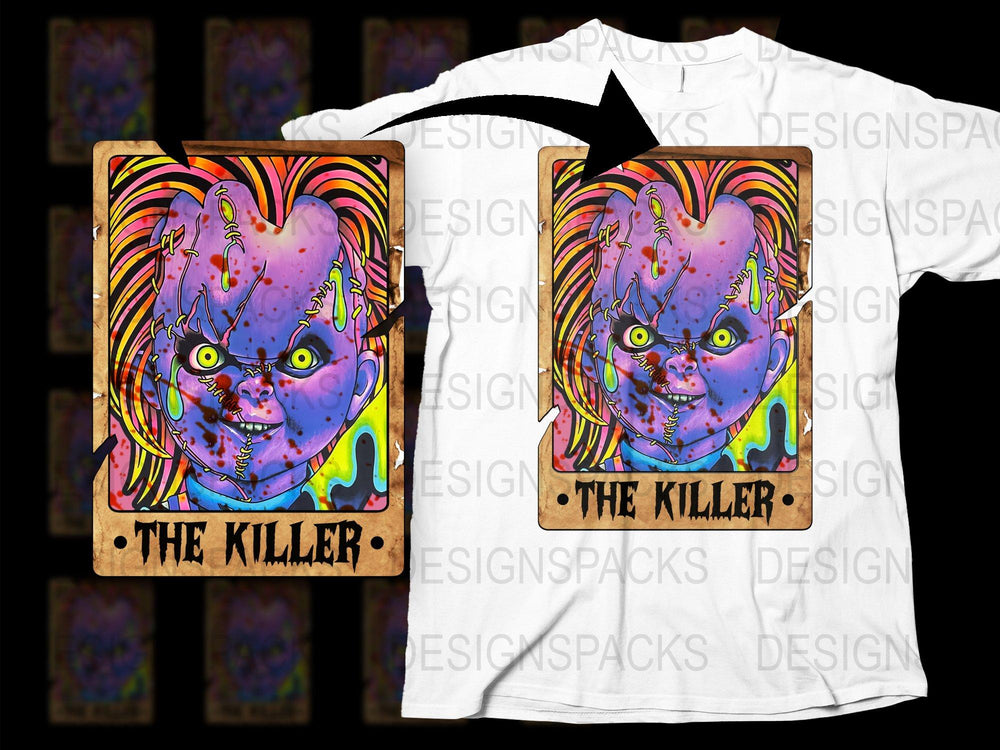 Colorful Killer Cat Art T-Shirt, Vibrant Street Art Style, Unique Graphic Tee, Bold Pop Art, Unisex Fashion