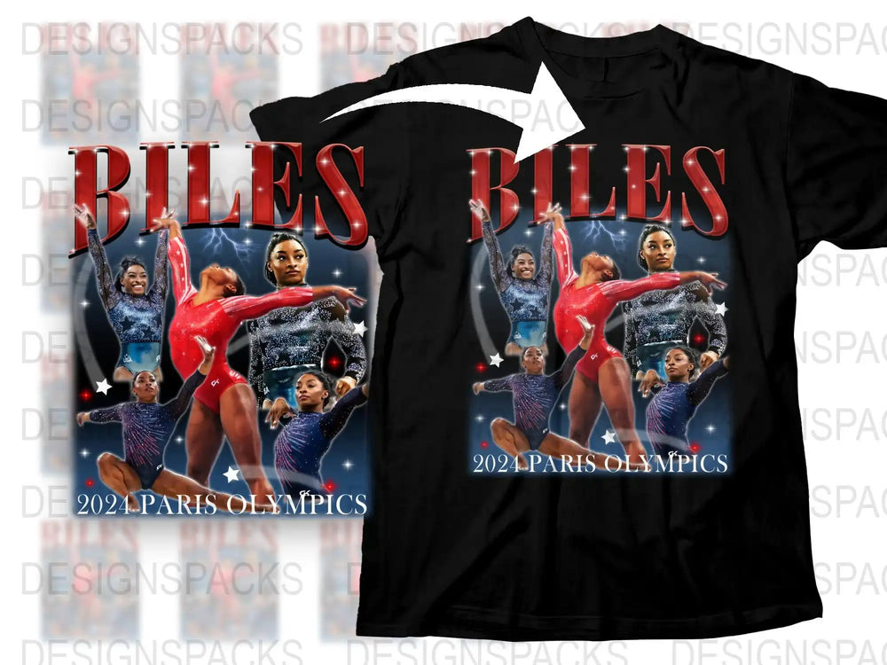 Olympic Gymnastics T-Shirt 2024 Paris Games, Women's Gymnast, Athletic Tee, Sports Fan Gift, Collectible Memorabilia, Full Color Print