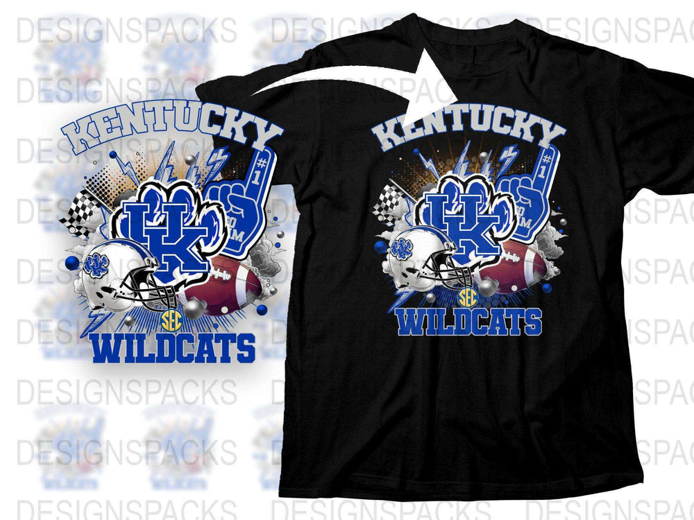 Kentucky Wildcats T-Shirt, Sports Fan Apparel, College Basketball Team, Black Graphic Tee