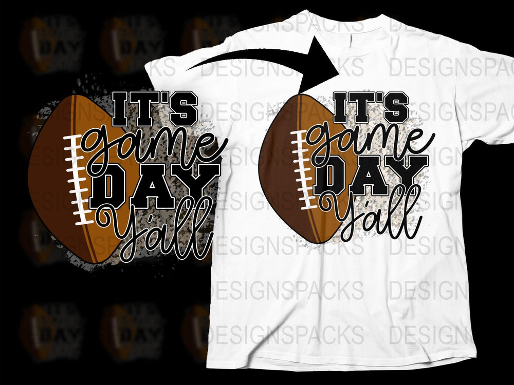 Game Day T-Shirt, Football Graphic Tee, Sports Event Shirt, Unisex Adult Fashion, Casual Wear, Tailgate Apparel