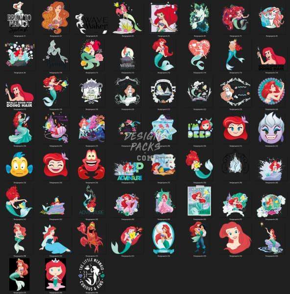 53 Cartoon Movie Designs Bundle PNG designspacks