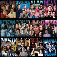 Load image into Gallery viewer, 53 Celebrity TV Series Movies Artists Bootleg Designs Bundle PNG
