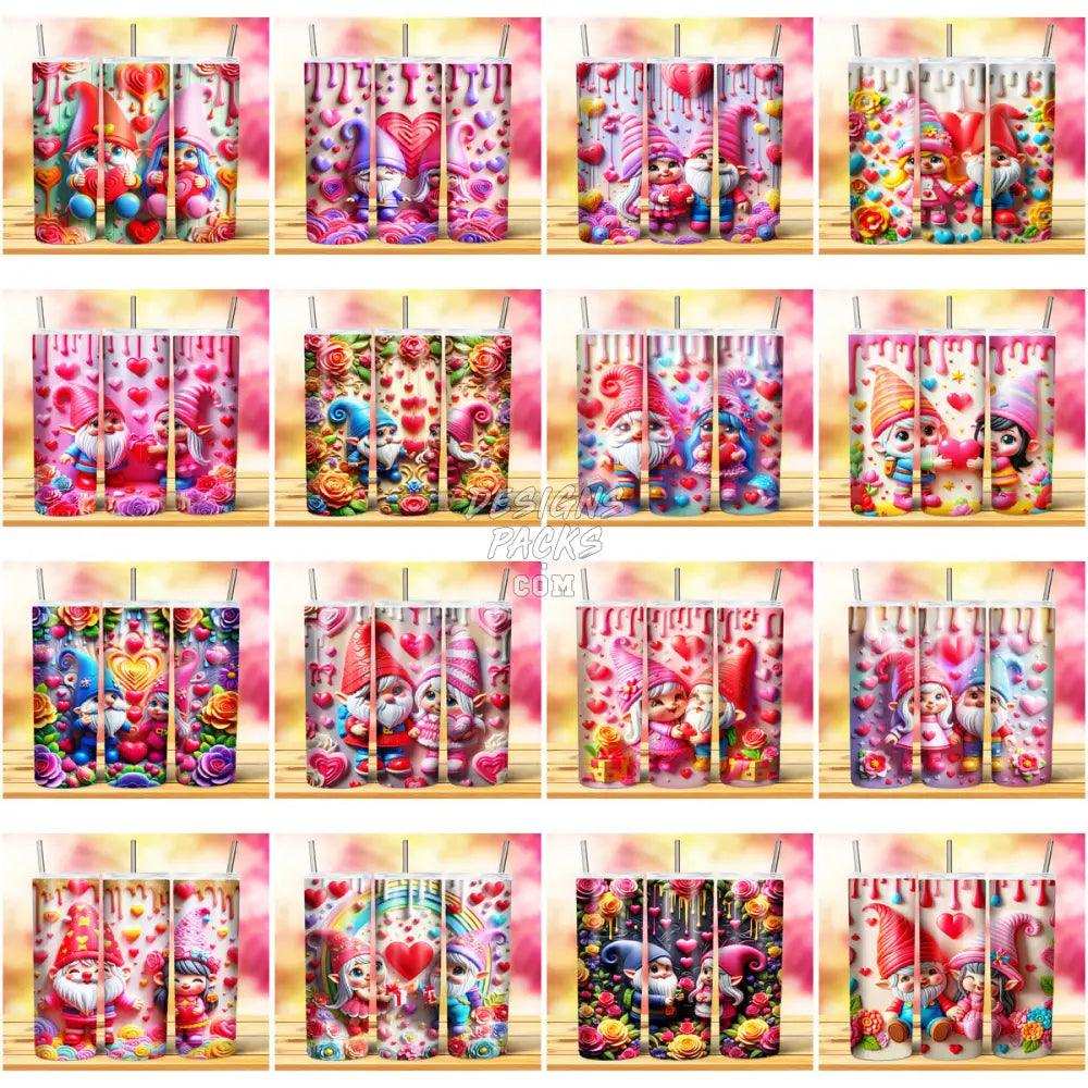 53 Gnome Valentine Tumbler Wrap Bundle Jpg