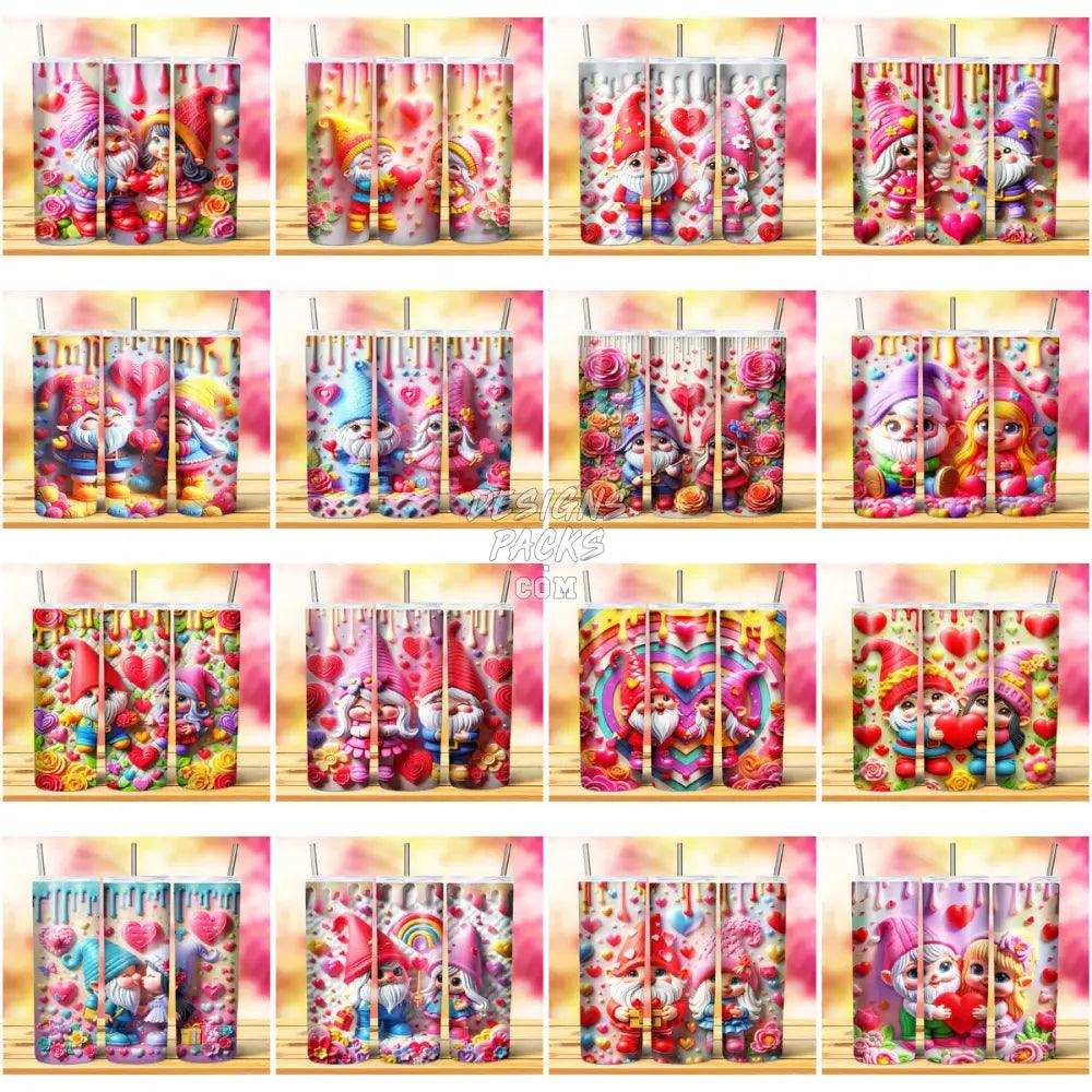 53 Gnome Valentine Tumbler Wrap Bundle Jpg