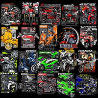 Load image into Gallery viewer, 53 Scooters and Bikes Designs Bundle PNG designspacks
