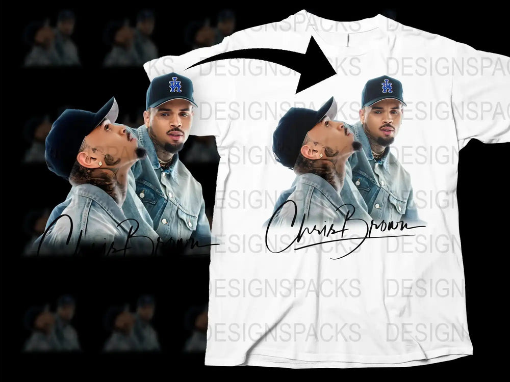 Chris Brown Graphic T-Shirt, Hip Hop Artist Printed Tee, Men's Fashion Top, Casual Streetwear Shirt, Urban Music Apparel, Unique Gift Idea