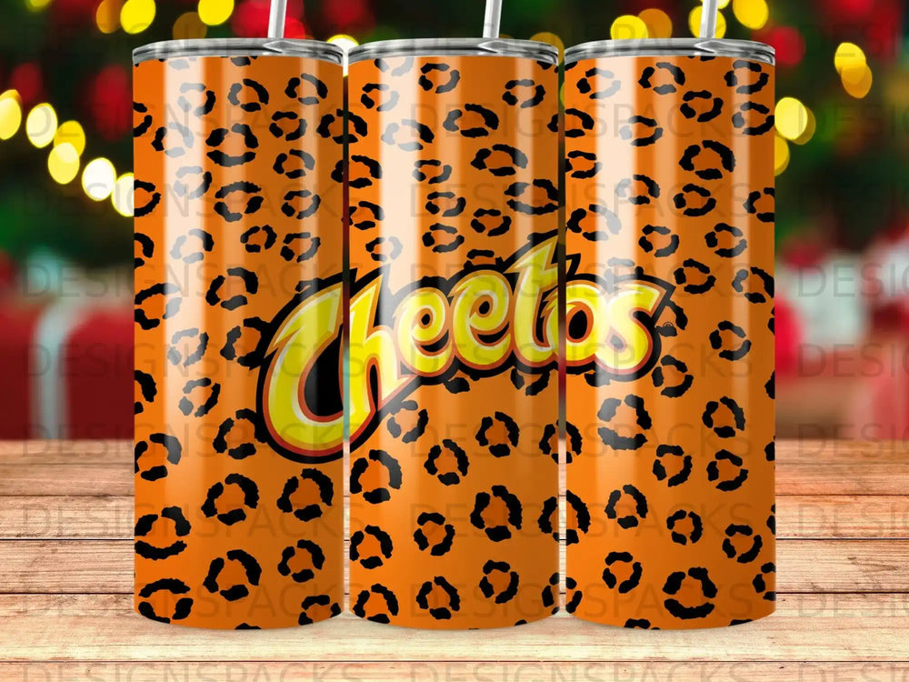 Cheetos Orange Black Cheetah Print Tumbler product type