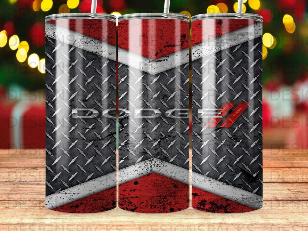 DODGE Red White Diamond Plate Gray Black product type