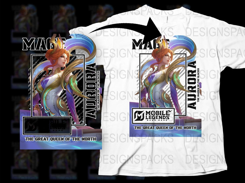 Mobile Legends T-Shirt, Great Queen of the North Design, Gamer Apparel, Unisex Graphic Tee