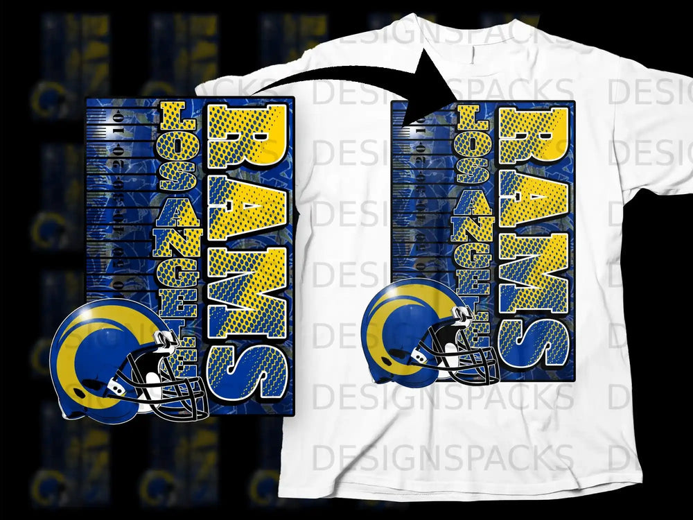 Los Angeles Rams Football Team Fan Graphic T-Shirt
