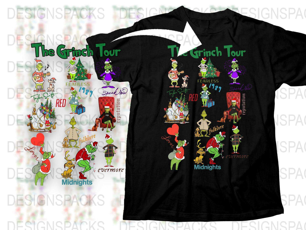 The Grinch Tour T-Shirt, Vintage Christmas Band Tee, Unisex Holiday Concert Shirt, Festive Dr. Seuss Inspired Apparel