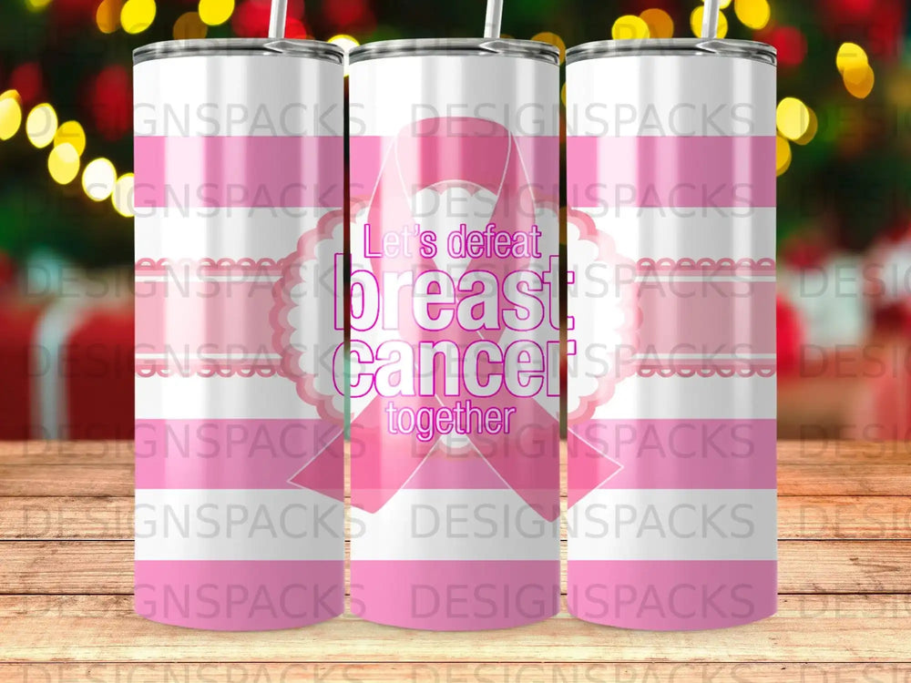 Let's defeat breast cancer together pink ribbon product type