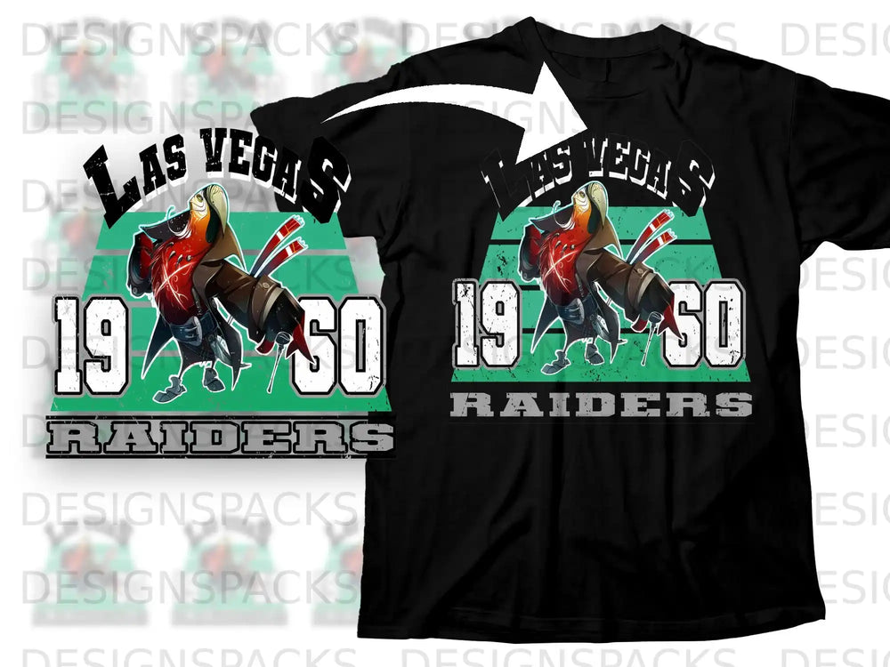 Las Vegas Raiders 1950 Retro Graphic Apparel Top