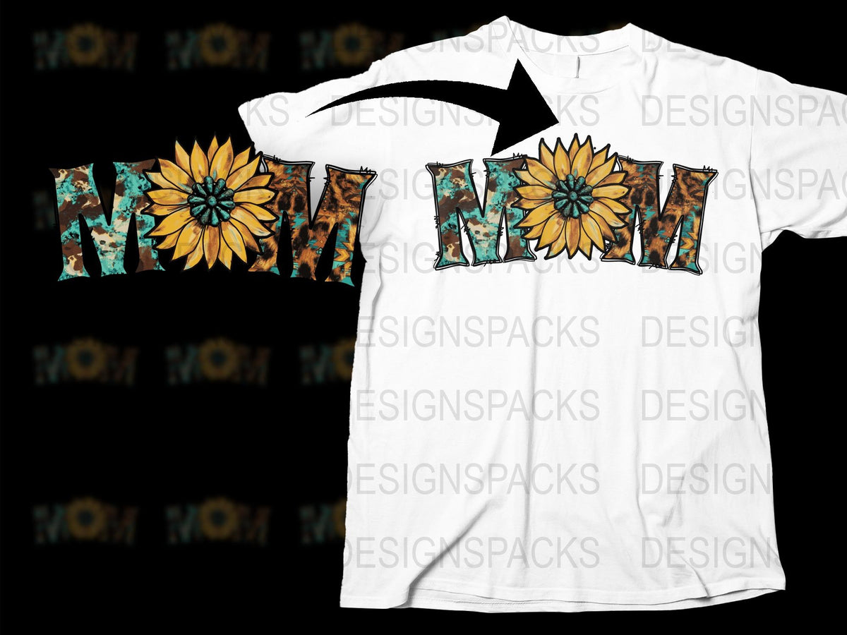 Rustic Sunflower Word Art T-Shirt, Floral Lettering Design, White Casual Tee, Summer Fashion Top