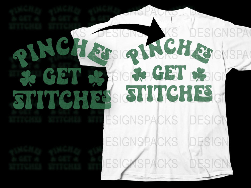 Pinche Get Stitches T-Shirt, Funny St. Patrick's Day Tee, Unisex Clover Graphic Shirt, Irish Celebration Outfit, Casual Streetwear Style